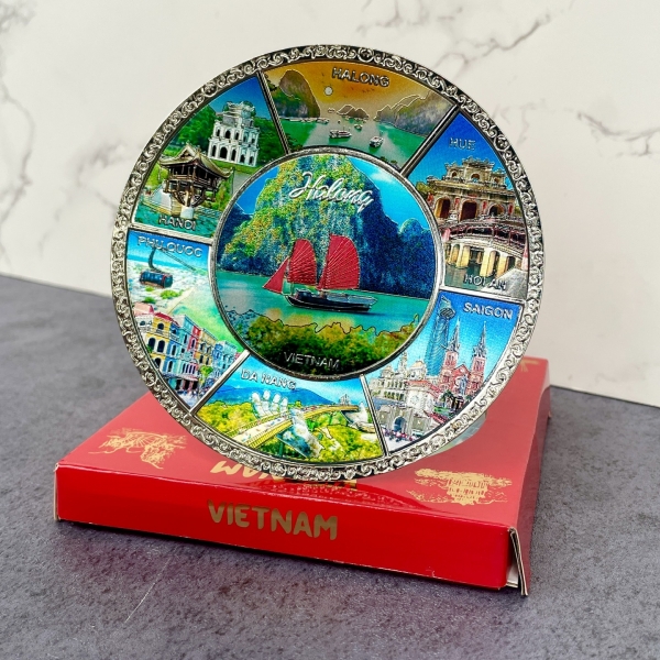 Đĩa dán cảnh nhỏ (H.Long Thuyền)
