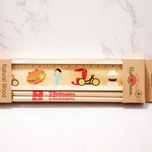 SET HỘP BÚT GỖ (AD,BMI,AD,XL,CF))