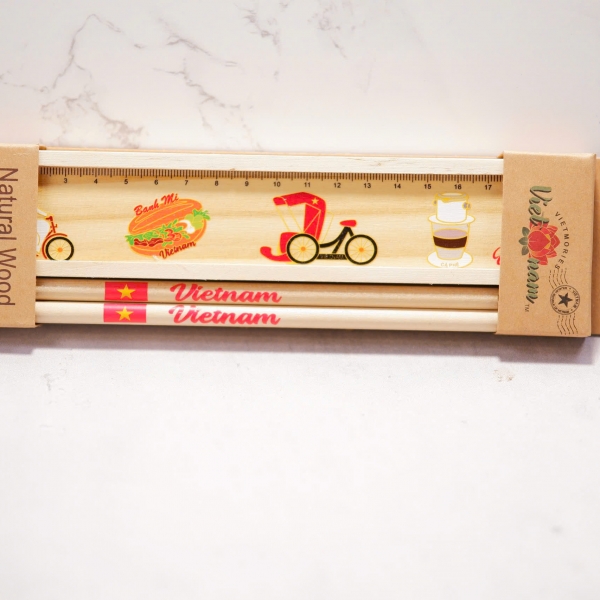 SET HỘP BÚT GỖ (AD,BMI,XL,CF)