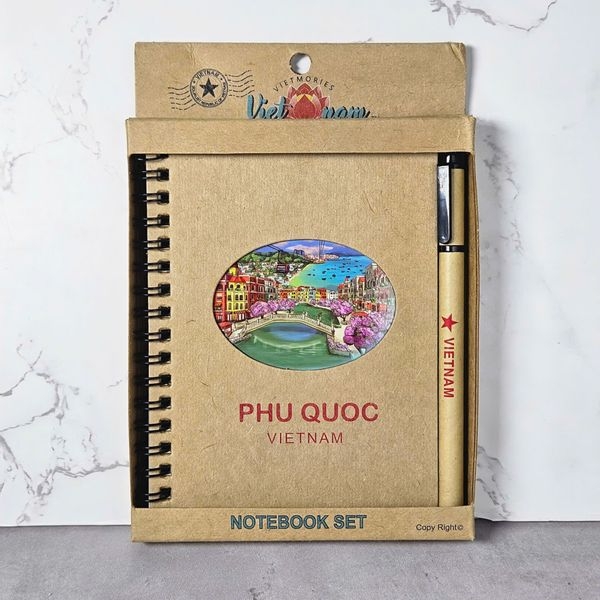 SỔ TAY GIẤY GỖ & BÚT (PHÚ QUỐC)